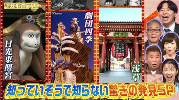 「劇団四季」「浅草」「日光東照宮」芸能人が得意なテーマのクイズに挑戦！