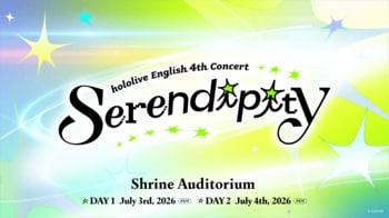 「ホロライブEnglish」4回目の全体ライブ『hololive English 4th Concert -Serendipity-』に「あみあみ」が協賛参加決定！