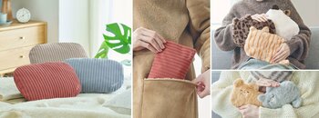 シリーズ累計販売数約5万個のジェル湯たんぽ「hocca」シリーズにコーデュロイ生地の新アイテムが登場！
