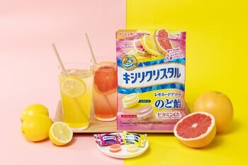 「キシリクリスタル」秋の新作、「レモネードアソートのど飴」新登場！