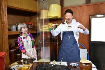 松岡修造「誰も食べたことない味」自家製味噌田楽を贅沢に2枚重ね！