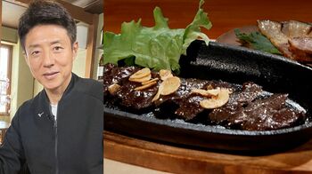 低カロリー・高タンパク・低脂質でヘルシー！松岡修造が下関の家庭の味「くじらステーキ」をほお張り「すごい食べごたえ！」