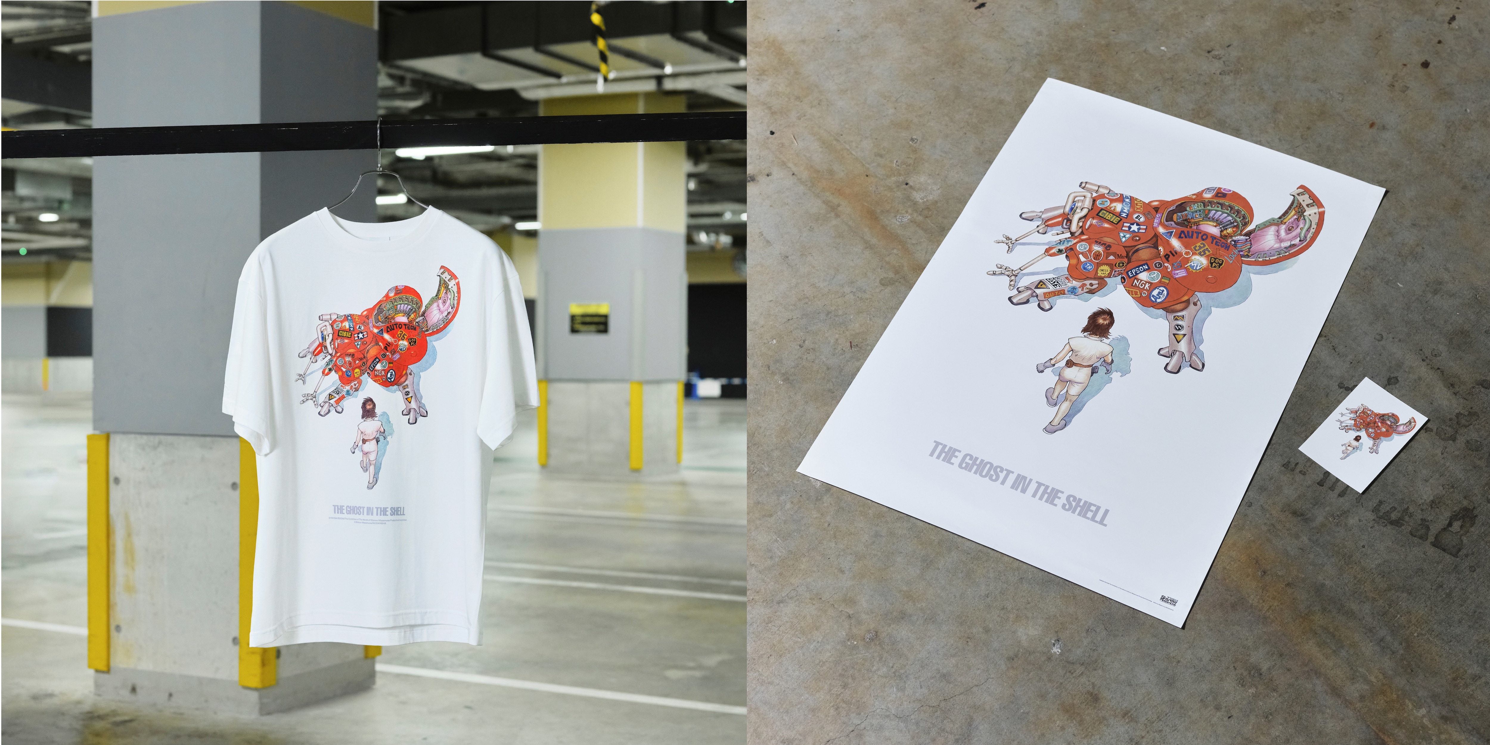 大友克洋 × 攻殻機動隊」トリビュートイラストを使用した描き下ろし