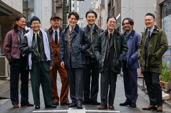 4月12日(日)、背広散歩メンバーがバブアー札幌店をジャック！