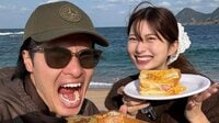 華金カップル 海をバックに“究極の朝活”披露！新たなキャンプ用グッズで 4年ぶり人気企画に「海と華金の相性最高！」とファン歓喜