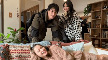 菜々緒×鈴木伸之×山本舞香 まったりオフショット！『忍者に結婚は難しい』