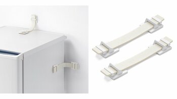 地震時の冷蔵庫の転倒・移動を防ぐ！冷蔵庫転倒防止ベルトを発売
