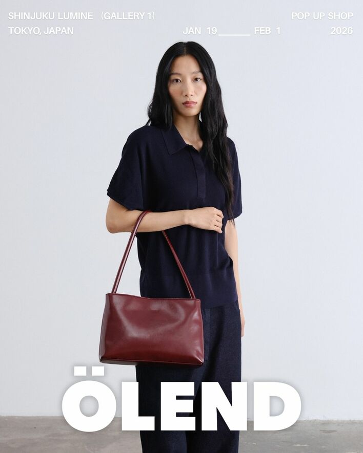 【ポップアップ】スペイン・バルセロナ発バッグブランド「ÖLEND（オレンド）」のポップアップショップを2026年1月19日（月）から新宿LUMINEにて開催！