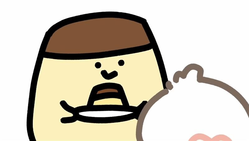 お文具さんが赤ちゃんに！？プリンを初めて食べた瞬間のリアクションが 