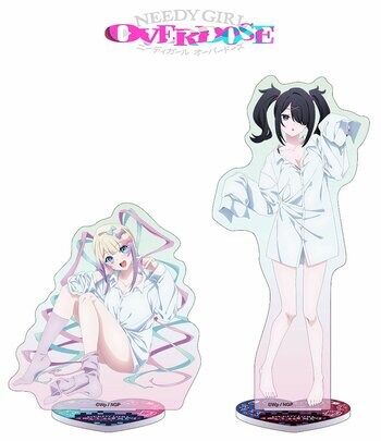 アニメ『NEEDY GIRL OVERDOSE』から、彼シャツを着た超てんちゃん＆あめちゃんのグッズが、アニメイトで7月4日発売。さらに、「イラストカード」がもらえるフェアも開催。