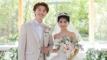 人気インフルエンサー田久保夏鈴(26)　ウエディングドレス姿で夫と見つめ合うショット公開「感情が追いつかない最高な式」