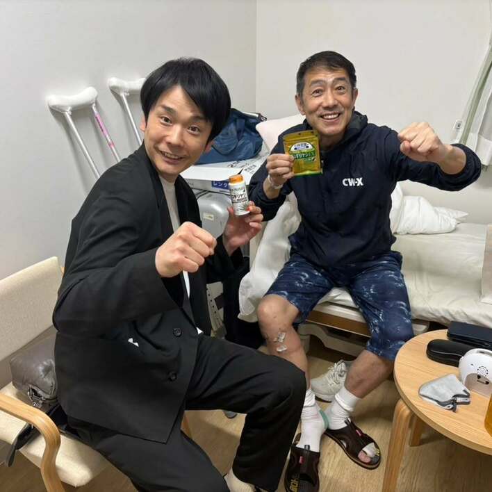 日本1忙しい男」が入院中の森脇健児を突然訪問！サプライズお見舞いに