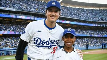 大谷翔平 病気と闘う小さなファンに始球式サプライズをプレゼント　真美子夫人との心温まる裏話も明かす