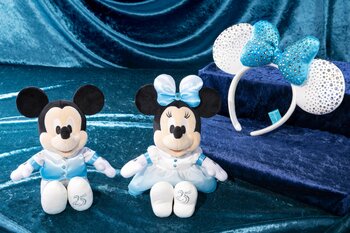 【東京ディズニーシー25周年】“スパークリング・ジュビリー”を記念した新グッズ発売！スワロフスキー・クリスタルを使用した贅沢グッズが11月25日から登場