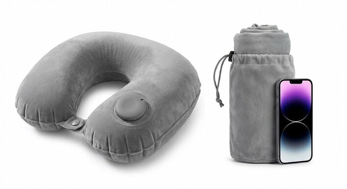 支援総額1,000万円超のスーツケース「VELO」チームが再始動！“指プッシュ”で完成し、スマホサイズに畳める「ポンプ一体型ネックピロー」がクラウドファンディングにて先行販売開始！