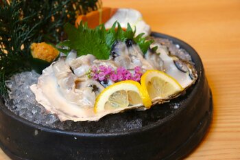 気温30℃を超える季節に。牡蠣をシャリっと味わう夏限定『牡蠣のルイベ』が登場｜牡蠣と海鮮 にほんいち 堺筋本町店