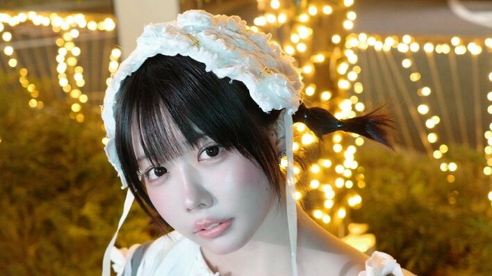 「天使が舞い降りた」あのちゃん ミニ丈ワンピで美脚際立つコーデ披露！イルミネーションをバックにした上目遣いに「目がハート」