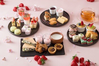 名駅徒歩5分の絶景レストランで堪能する春のひととき 春限定「いちごと桜のスプリングアフタヌーンティー」