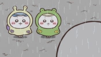 アニメ『ちいかわ』　第142話「レインコート」