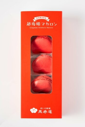 【新潟駅限定】幻の苺『越後姫』を贅沢に使用。福島発の急成長スイーツブランド「果寿庵」が、新潟の魅力を凝縮した『越後姫マカロン』をCoCoLo新潟店にて3月25日に新発売。