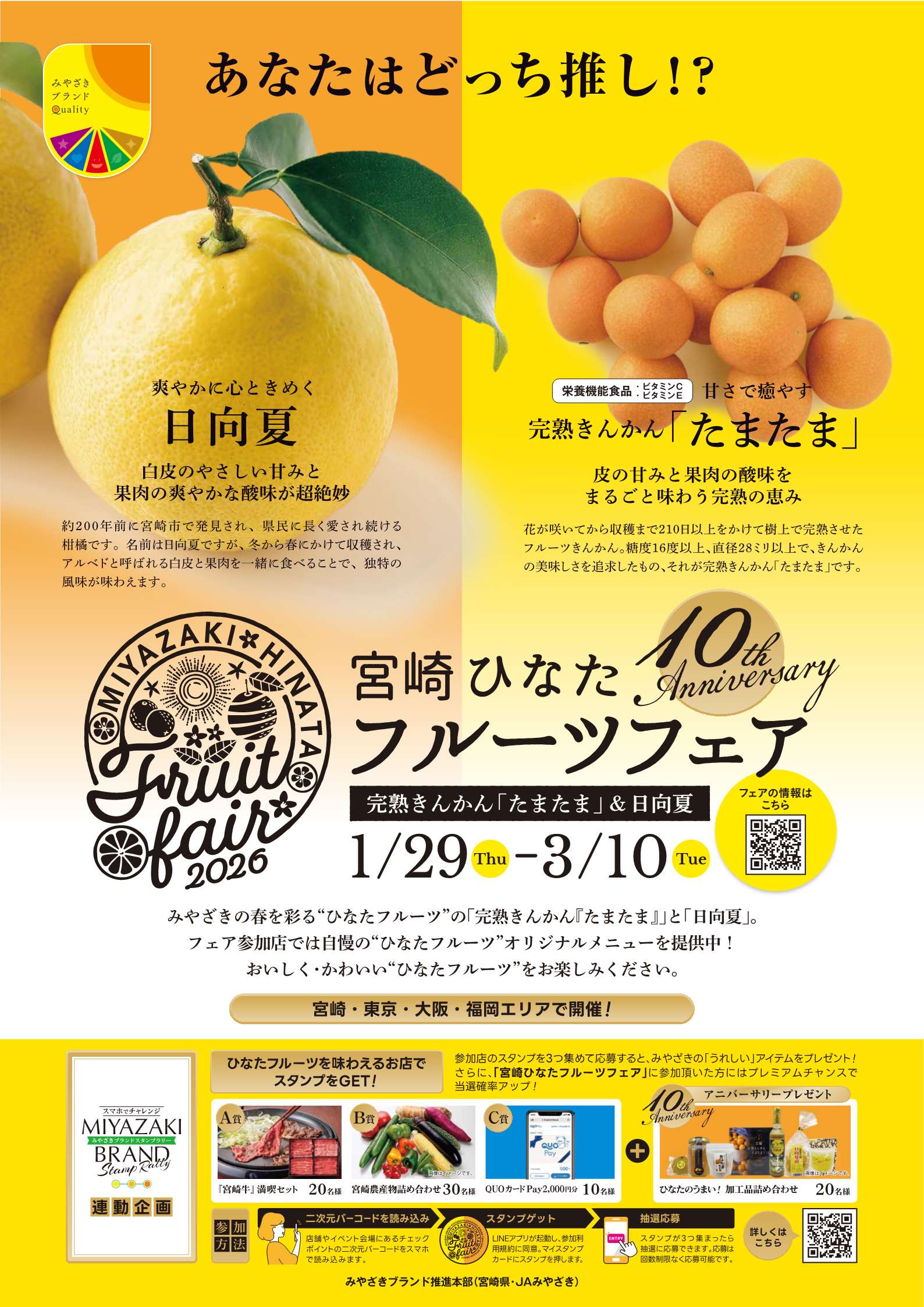 宮崎県が誇るブランド“完熟きんかん「たまたま」”＆“日向夏”！！今年も