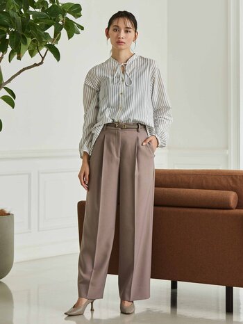 人気の「ORIHICAフラミンゴPANTS(R)」シリーズからトレンド感のある「タックワイド」が今季も登場！