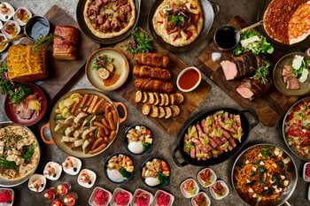 【ホテルヴィスキオ大阪】ライブキッチンのできたて肉料理といちごのスイーツ＆創作料理が楽しめる「ごほうびランチブッフェ～肉×いちご～」開催