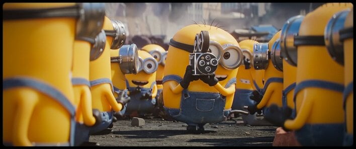 【写真】ミニオンズたちがコミカルにスクリーン内を駆け回る！『ミニオンズ』最新作の場面カットを見る