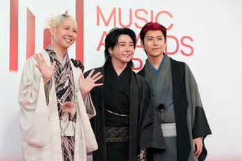 Mrs. GREEN APPLE 個性あふれる着物で登場！大森元貴＆若井滉斗＆藤澤涼架がおちゃめな表情で沸かせる【MAJ2026】