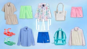 Gap、梅雨シーズンを快適かつスタイリッシュに彩るサマーアイテムを発売中
