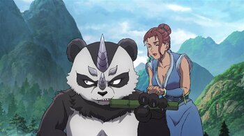 『転生宗主の覇道譚』第8話先行カット＆あらすじ解禁！月彤（ユエ・トン）が可憐な少女たちを救う！？タケパンダにお願いをする月彤の姿も