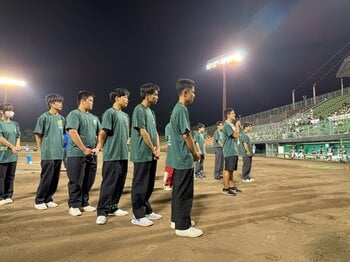 【香川オリーブガイナーズ】《地域キャリア連携》松山聖陵高校 建築科で合同授業を開催。球場を舞台に独立リーグ球団と合田工務店が地域産業の未来を語る