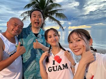 堀田茜「芸能界に入ってトップクラスに楽しいロケでした」と感激！朝日奈央らとグアムで週末お気楽バカンス『土曜はナニする！？』